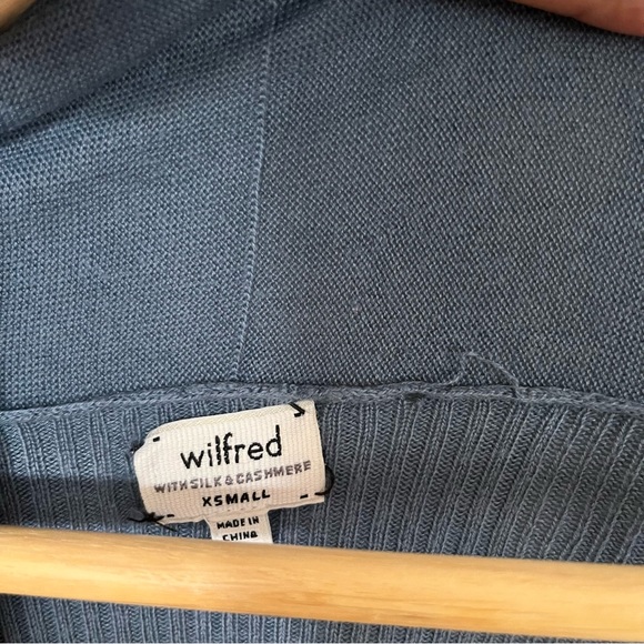 Wilfred Silk/Cashmere Long Cardigan, XS, Blue - Picture 2 of 8